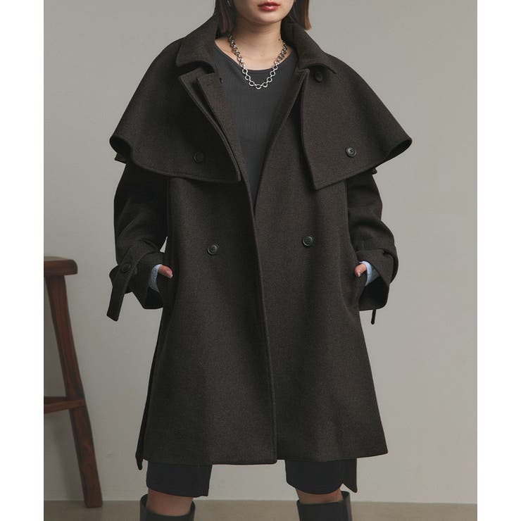 ステンカラーケープコート | ad thie | 詳細画像41 