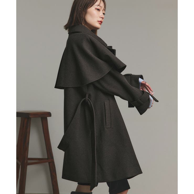 ステンカラーケープコート | ad thie | 詳細画像43 