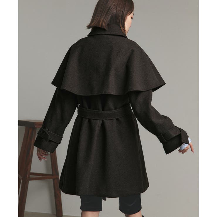 ステンカラーケープコート | ad thie | 詳細画像47 