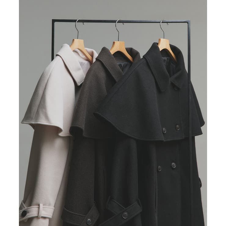 ステンカラーケープコート | ad thie | 詳細画像48 