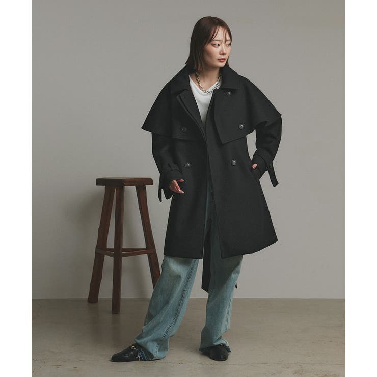 ステンカラーケープコート | ad thie | 詳細画像8 