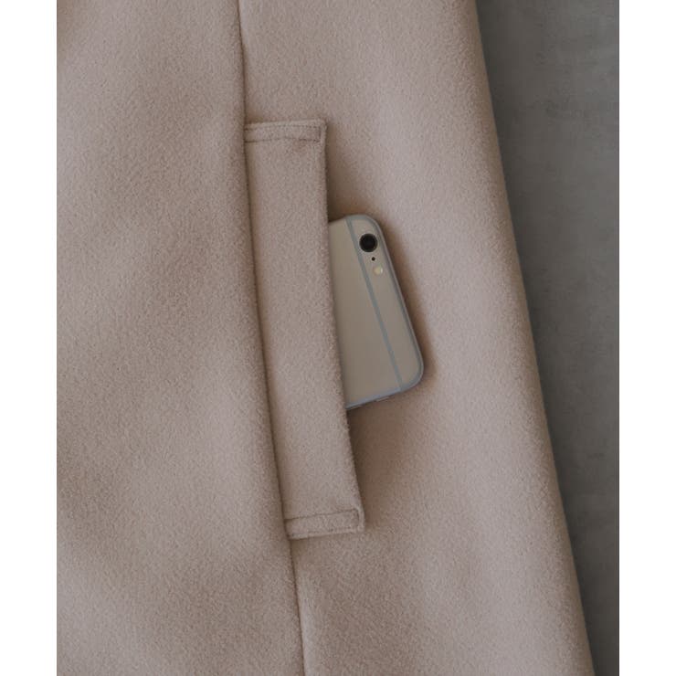 ファーカラー2WAYミドルコート | ad thie | 詳細画像41 