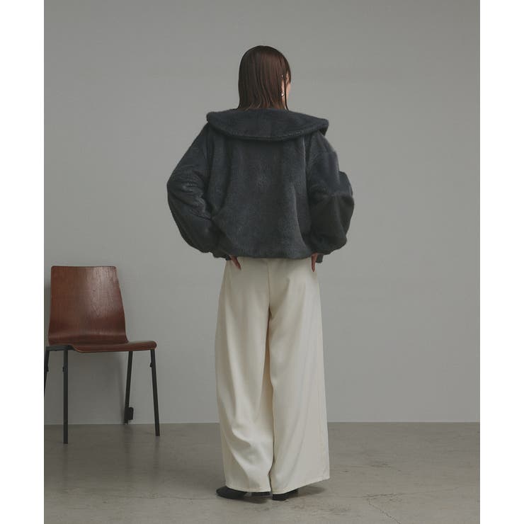 【2025AW新作】ラビットファー調ショートブルゾン | ad thie | 詳細画像13 