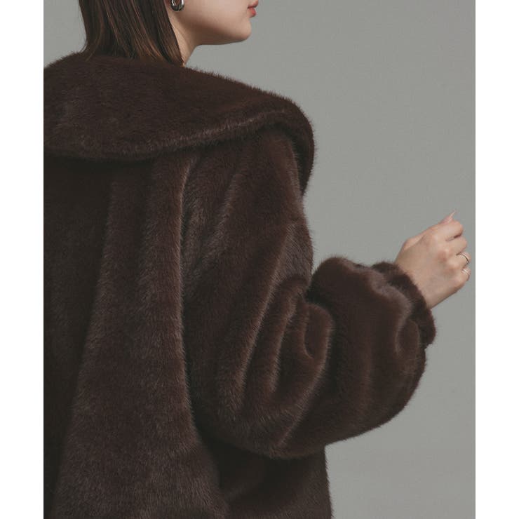 【2025AW新作】ラビットファー調ショートブルゾン | ad thie | 詳細画像26 