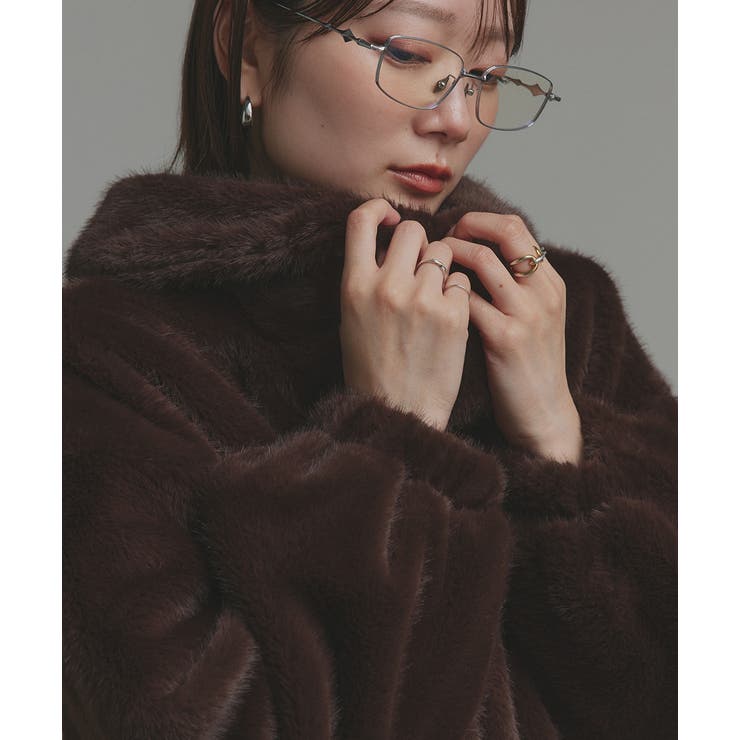 【2025AW新作】ラビットファー調ショートブルゾン | ad thie | 詳細画像29 