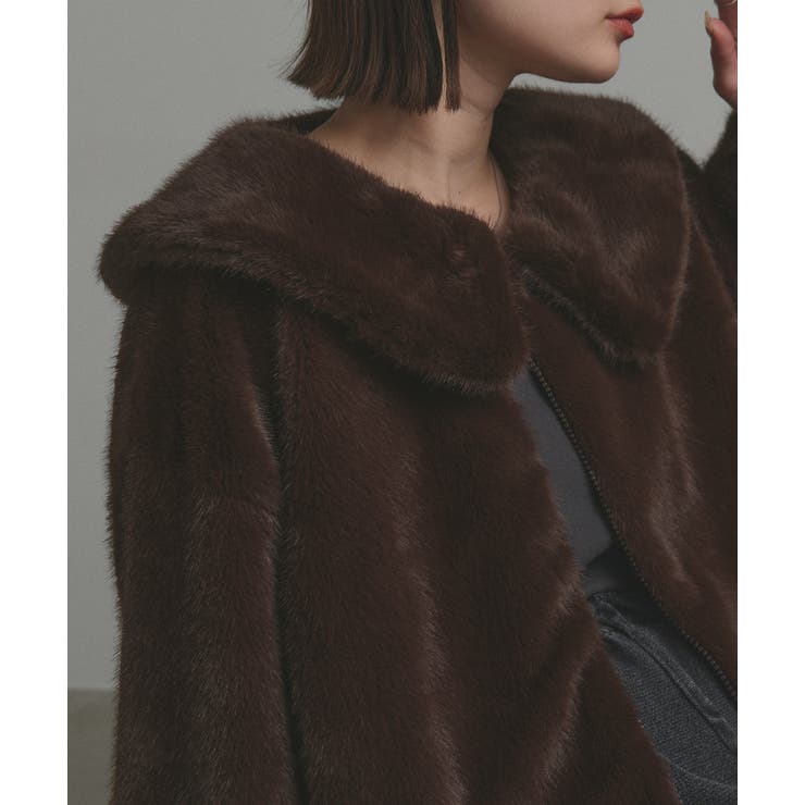 【2025AW新作】ラビットファー調ショートブルゾン | ad thie | 詳細画像32 