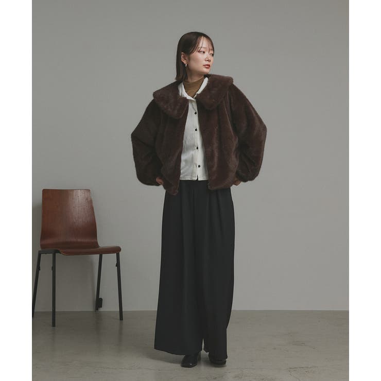 【2025AW新作】ラビットファー調ショートブルゾン | ad thie | 詳細画像33 