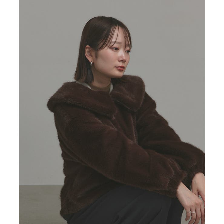 【2025AW新作】ラビットファー調ショートブルゾン | ad thie | 詳細画像39 