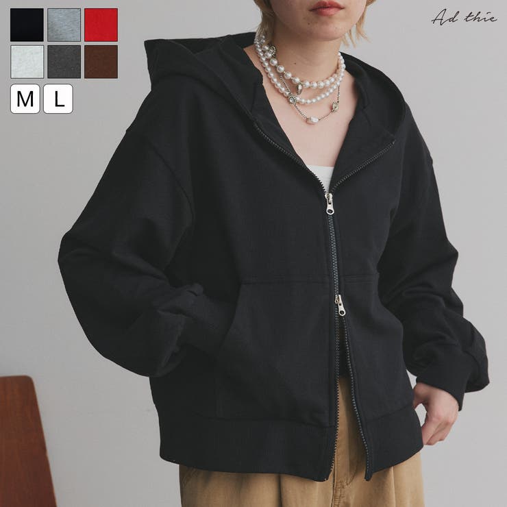 2025AW新作】ダブルジップスウェットパーカー[品番：ADEW0004943]｜ad