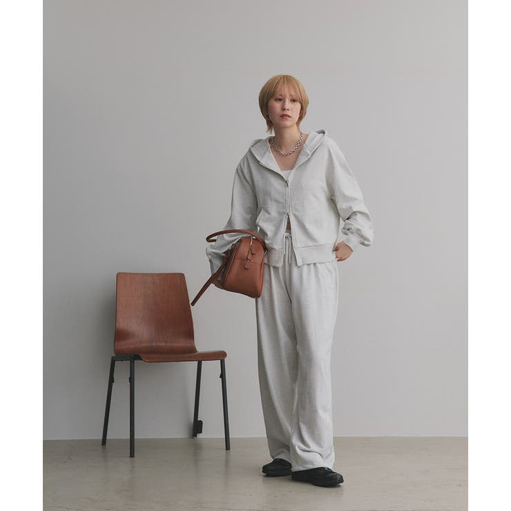 ダブルジップスウェットパーカー | ad thie | 詳細画像13 