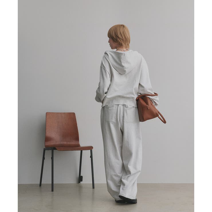 ダブルジップスウェットパーカー | ad thie | 詳細画像14 