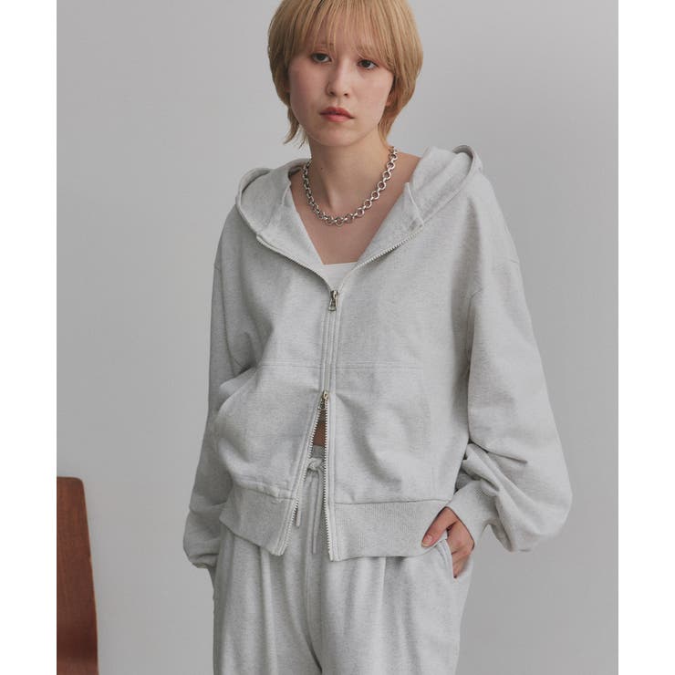 ダブルジップスウェットパーカー | ad thie | 詳細画像15 