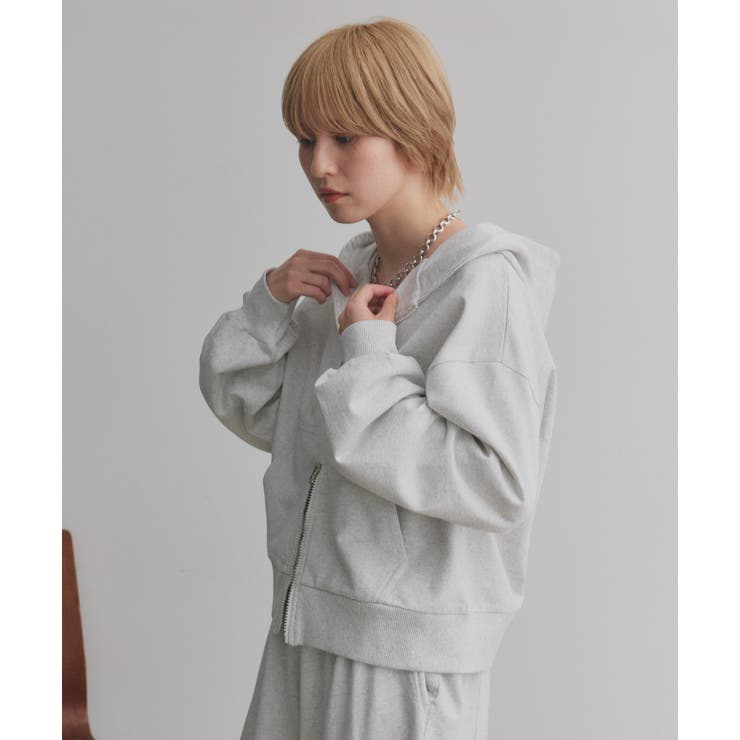 ダブルジップスウェットパーカー | ad thie | 詳細画像16 