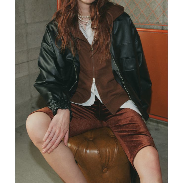 ダブルジップスウェットパーカー | ad thie | 詳細画像24 