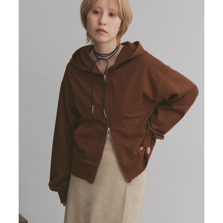 ダブルジップスウェットパーカー | ad thie | 詳細画像32 