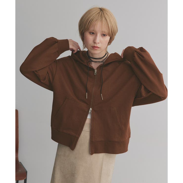 ダブルジップスウェットパーカー | ad thie | 詳細画像33 