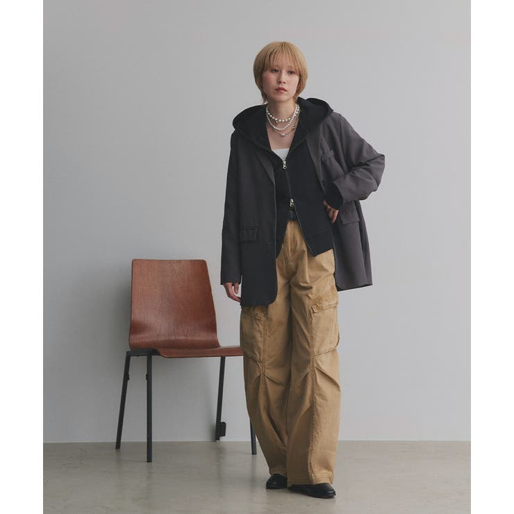 ダブルジップスウェットパーカー | ad thie | 詳細画像34 