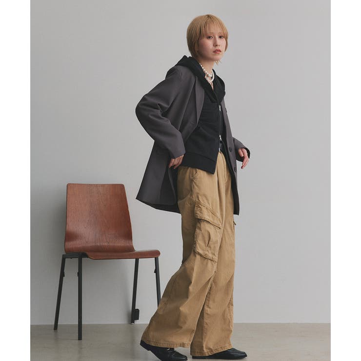 ダブルジップスウェットパーカー | ad thie | 詳細画像35 