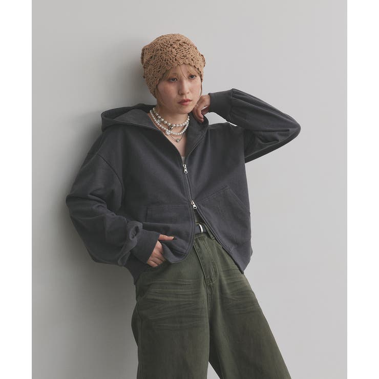 ダブルジップスウェットパーカー | ad thie | 詳細画像55 