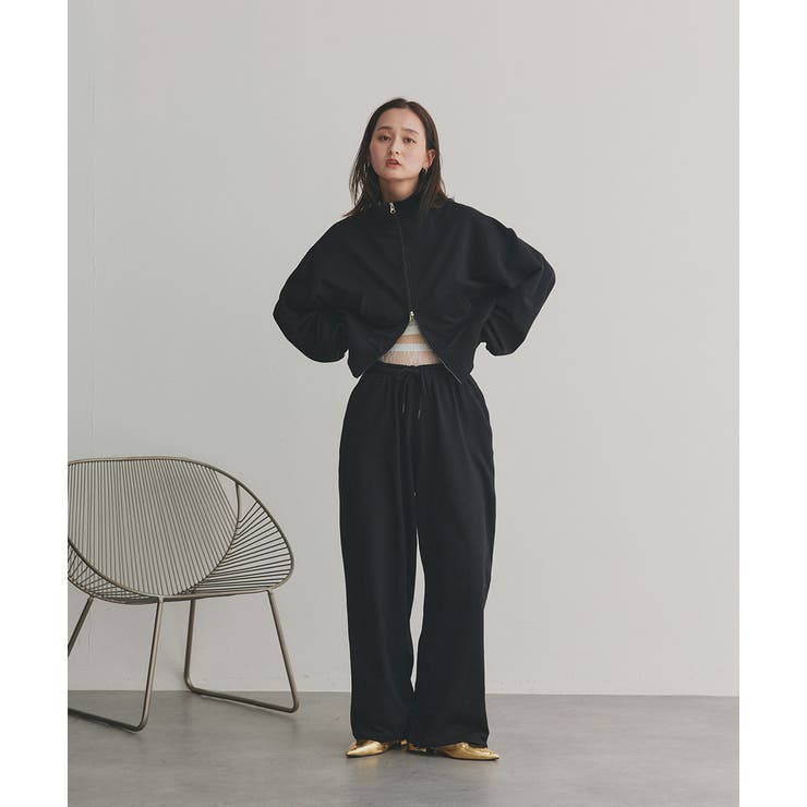 【2025AW新作】スタンドカラーダブルジップスウェットブルゾン | ad thie | 詳細画像17 