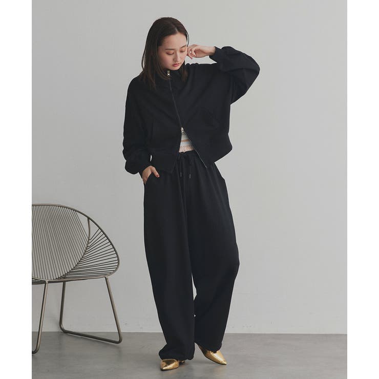 【2025AW新作】スタンドカラーダブルジップスウェットブルゾン | ad thie | 詳細画像19 