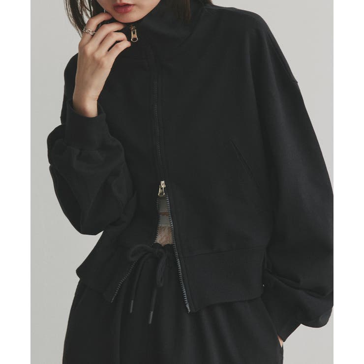 【2025AW新作】スタンドカラーダブルジップスウェットブルゾン | ad thie | 詳細画像23 