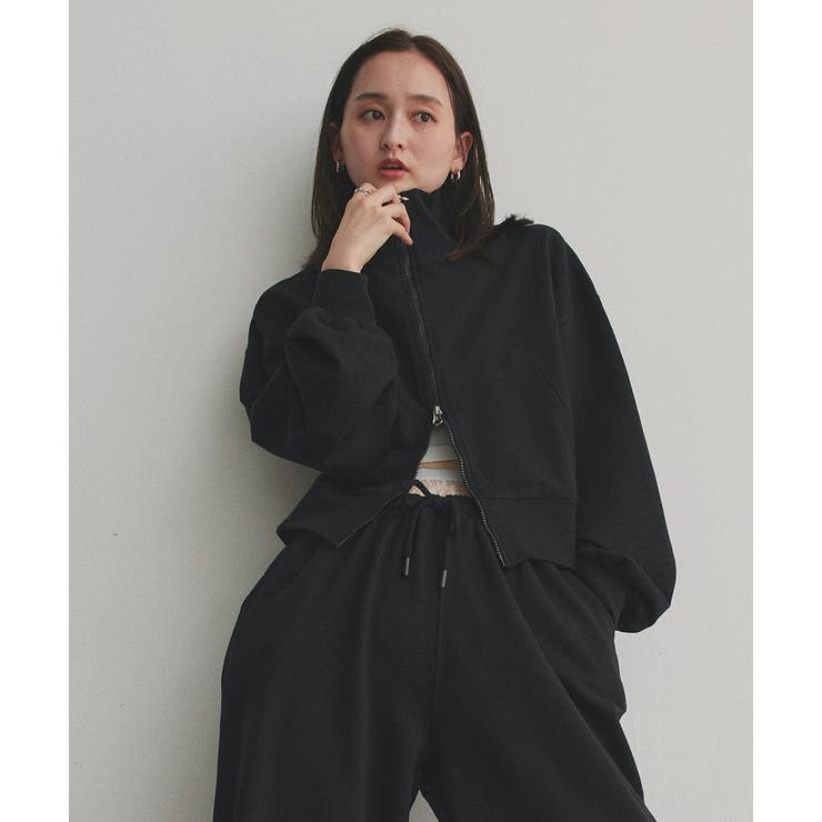 【2025AW新作】スタンドカラーダブルジップスウェットブルゾン | ad thie | 詳細画像25 