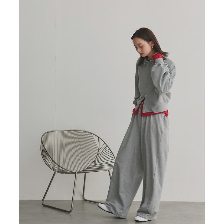 【2025AW新作】スタンドカラーダブルジップスウェットブルゾン | ad thie | 詳細画像28 