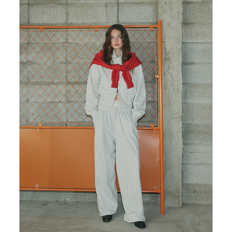 【2025AW新作】スタンドカラーダブルジップスウェットブルゾン | ad thie | 詳細画像3 