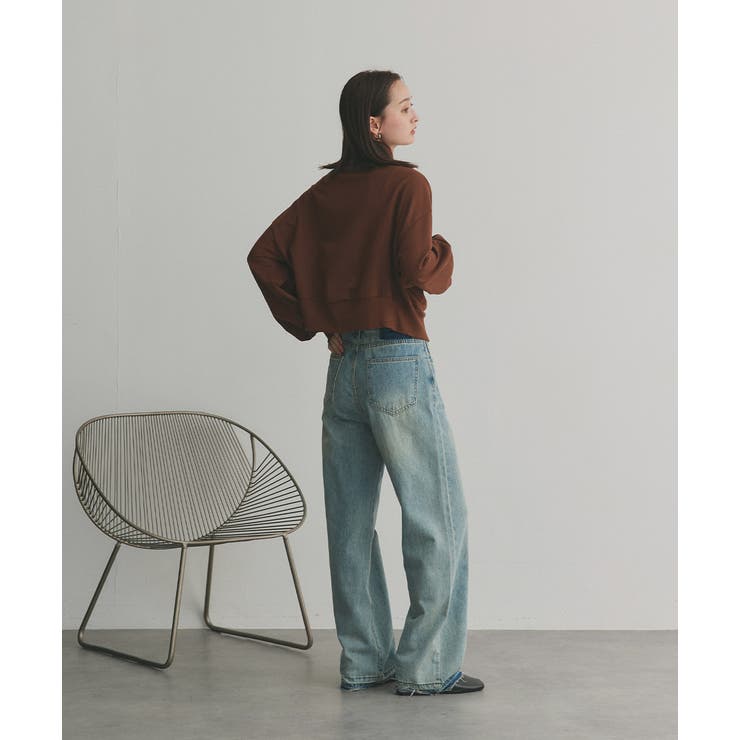 【2025AW新作】スタンドカラーダブルジップスウェットブルゾン | ad thie | 詳細画像44 