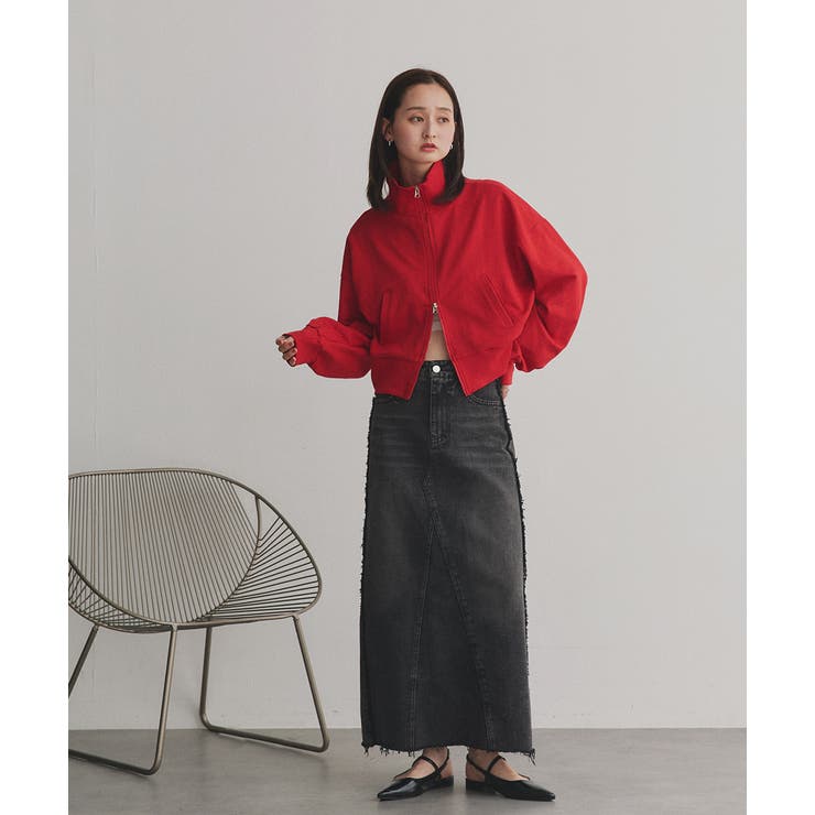 【2025AW新作】スタンドカラーダブルジップスウェットブルゾン | ad thie | 詳細画像51 