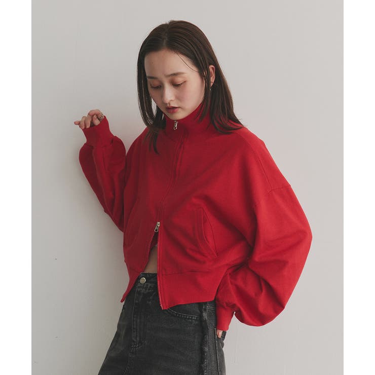 【2025AW新作】スタンドカラーダブルジップスウェットブルゾン | ad thie | 詳細画像53 