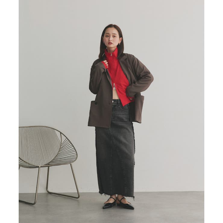 【2025AW新作】スタンドカラーダブルジップスウェットブルゾン | ad thie | 詳細画像58 