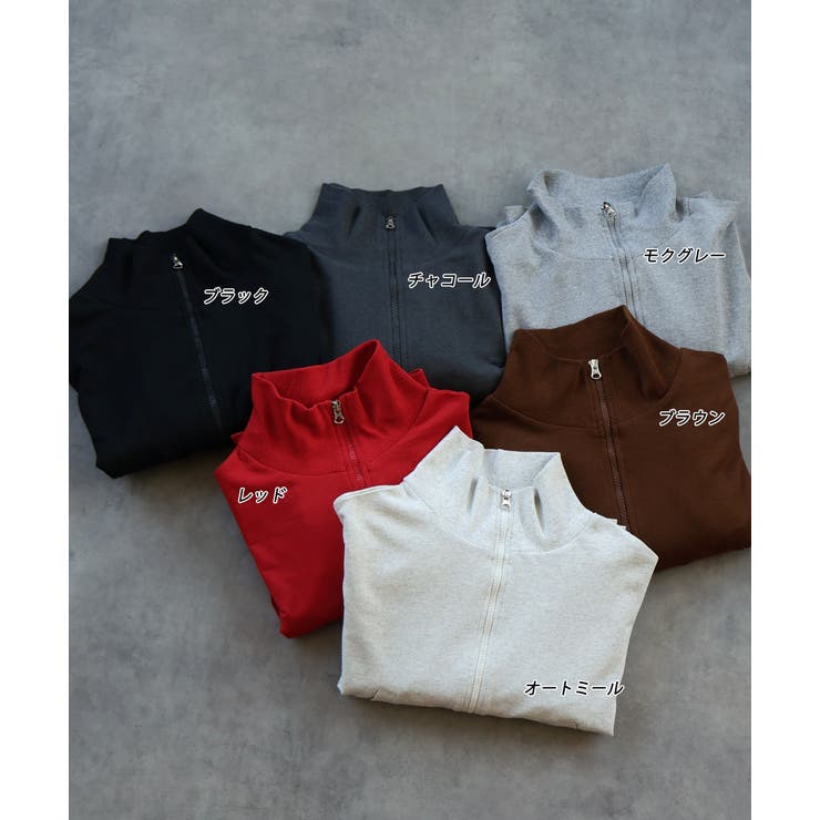 【2025AW新作】スタンドカラーダブルジップスウェットブルゾン | ad thie | 詳細画像69 