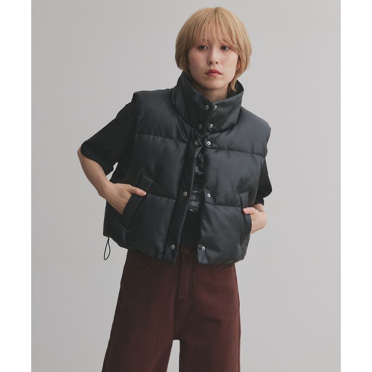 ヴィンテージライク中綿ダウンベスト | ad thie | 詳細画像11 