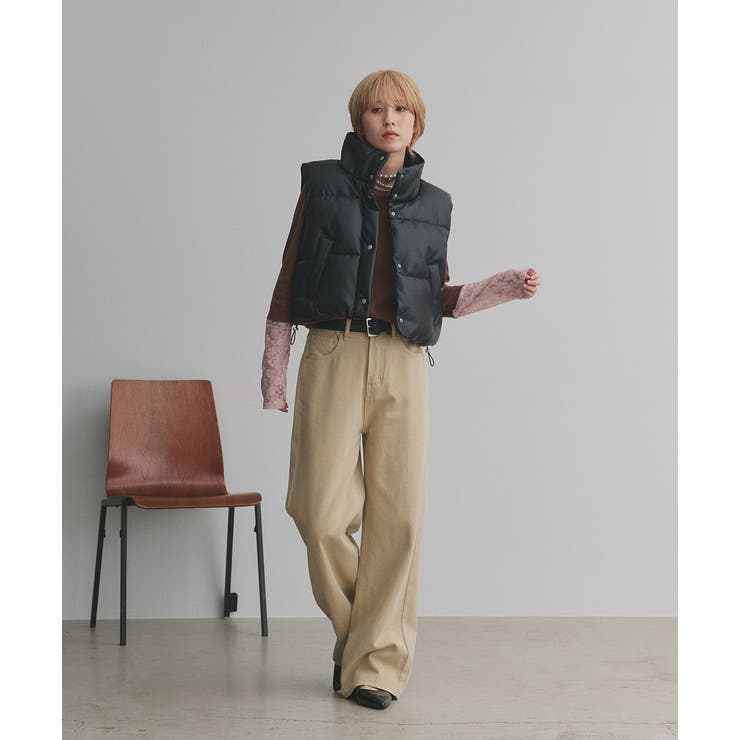 ヴィンテージライク中綿ダウンベスト | ad thie | 詳細画像23 