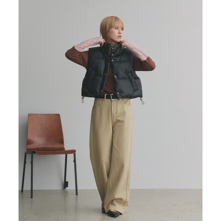 ヴィンテージライク中綿ダウンベスト | ad thie | 詳細画像24 