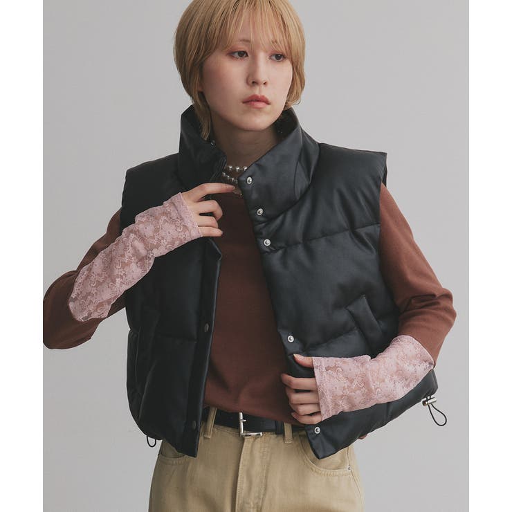 ヴィンテージライク中綿ダウンベスト | ad thie | 詳細画像25 