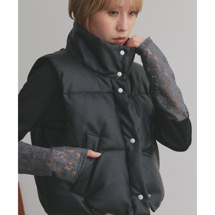 ヴィンテージライク中綿ダウンベスト | ad thie | 詳細画像7 