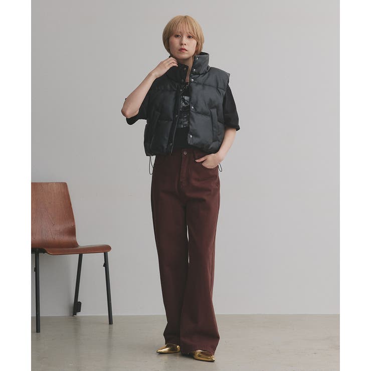 ヴィンテージライク中綿ダウンベスト | ad thie | 詳細画像9 