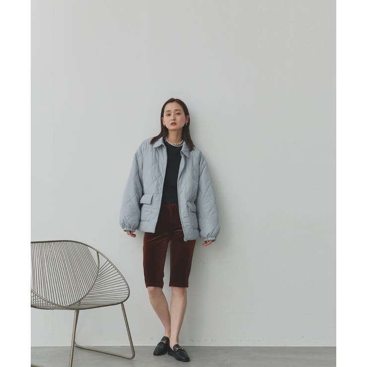 パデッドキルト襟付きジャケット | ad thie | 詳細画像11 