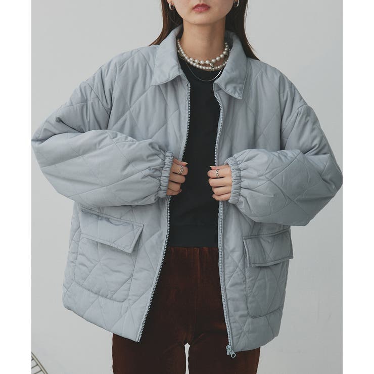 パデッドキルト襟付きジャケット | ad thie | 詳細画像12 