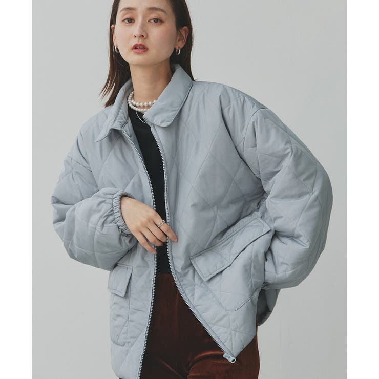 パデッドキルト襟付きジャケット | ad thie | 詳細画像16 