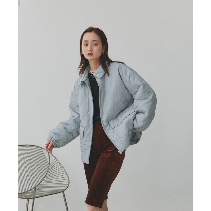 パデッドキルト襟付きジャケット | ad thie | 詳細画像17 