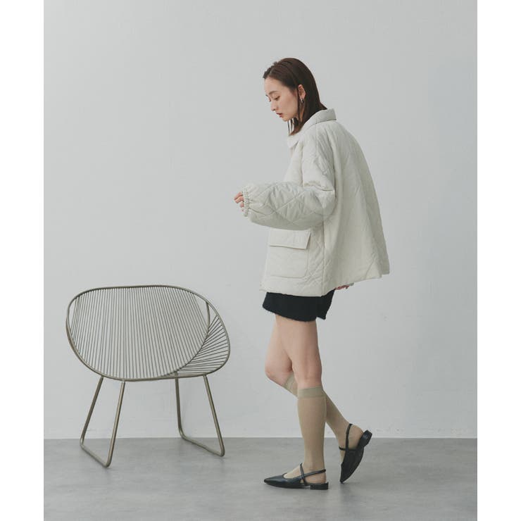 パデッドキルト襟付きジャケット | ad thie | 詳細画像19 