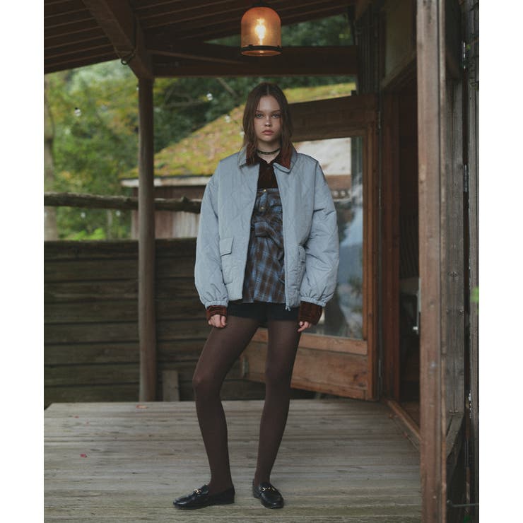 パデッドキルト襟付きジャケット | ad thie | 詳細画像2 