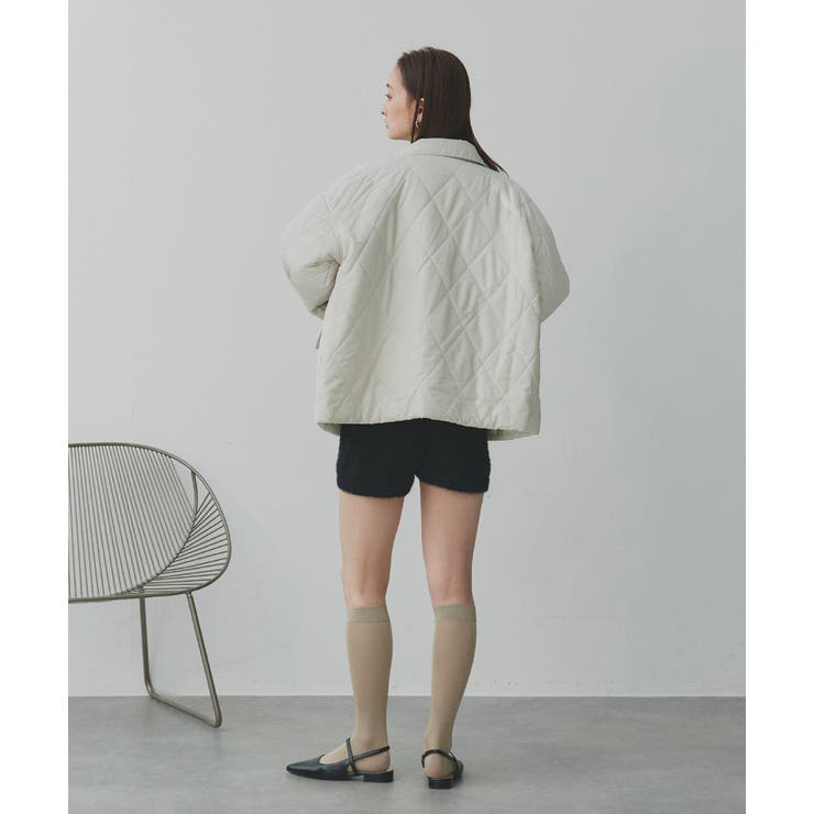 パデッドキルト襟付きジャケット | ad thie | 詳細画像20 