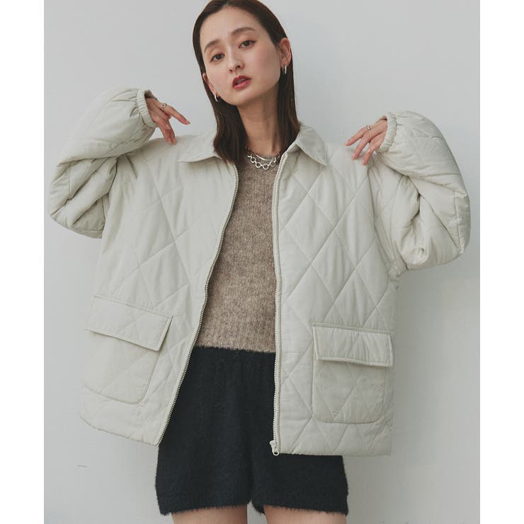 パデッドキルト襟付きジャケット | ad thie | 詳細画像22 