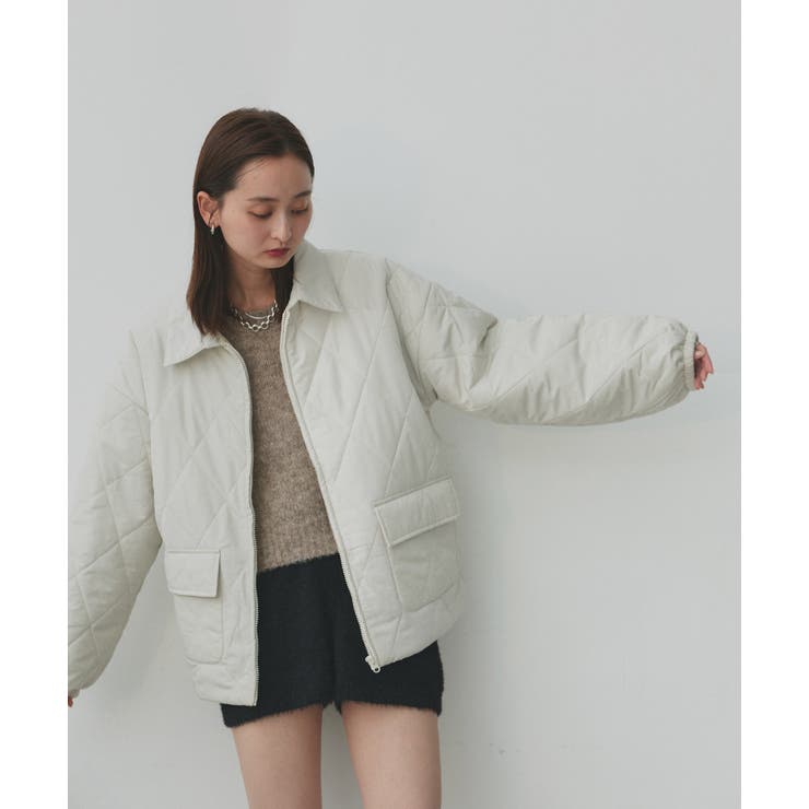 パデッドキルト襟付きジャケット | ad thie | 詳細画像23 