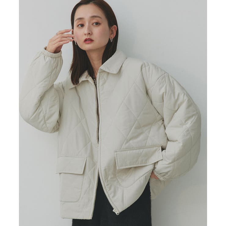 パデッドキルト襟付きジャケット | ad thie | 詳細画像24 